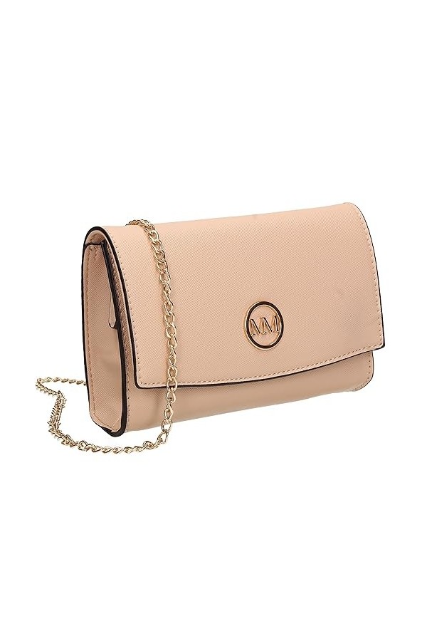 SwankySwans Clara Pochette en cuir vegan pour femme, blanc, One Size