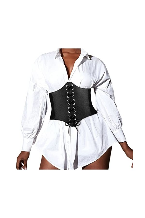 Creaght Ceinture pour femmes larges Corset élastiques ceintures pour guêpes ceintures en cuir ceintures pour femmes robes
