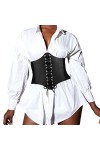 Creaght Ceinture pour femmes larges Corset élastiques ceintures pour guêpes ceintures en cuir ceintures pour femmes robes
