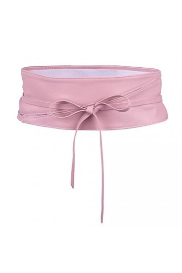 KYEYGWO Large ceinture à enrouler pour femme - Ceinture à nouer - Ceinture à nouer - Accessoire tendance, Rose, taille unique