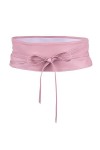 KYEYGWO Large ceinture à enrouler pour femme - Ceinture à nouer - Ceinture à nouer - Accessoire tendance, Rose, taille unique
