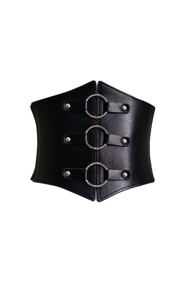 CHENGZI Longueur 85/105 cm, largeur 11,8 cm, ceinture élastique en cuir synthétique pour femme, O-85, 85/105CM