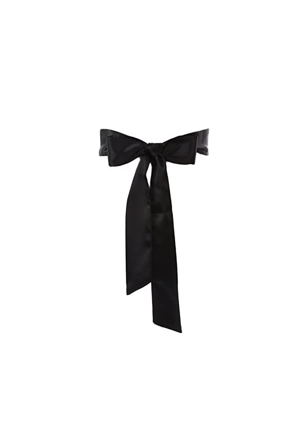 RDWESZOD Robe de mariée pour femme, longue ceinture pour mariage, fête et occasions spéciales, Noir , M