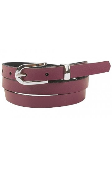fashionchimp Basic Ceinture fine pour femme 100 % cuir véritable Largeur env. 1,5 cm Fabriqué en Allemagne, Cyclam-montana, 9