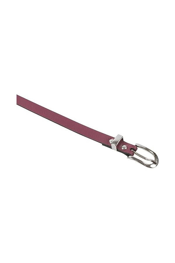 fashionchimp Basic Ceinture fine pour femme 100 % cuir véritable Largeur env. 1,5 cm Fabriqué en Allemagne, Cyclam-montana, 9