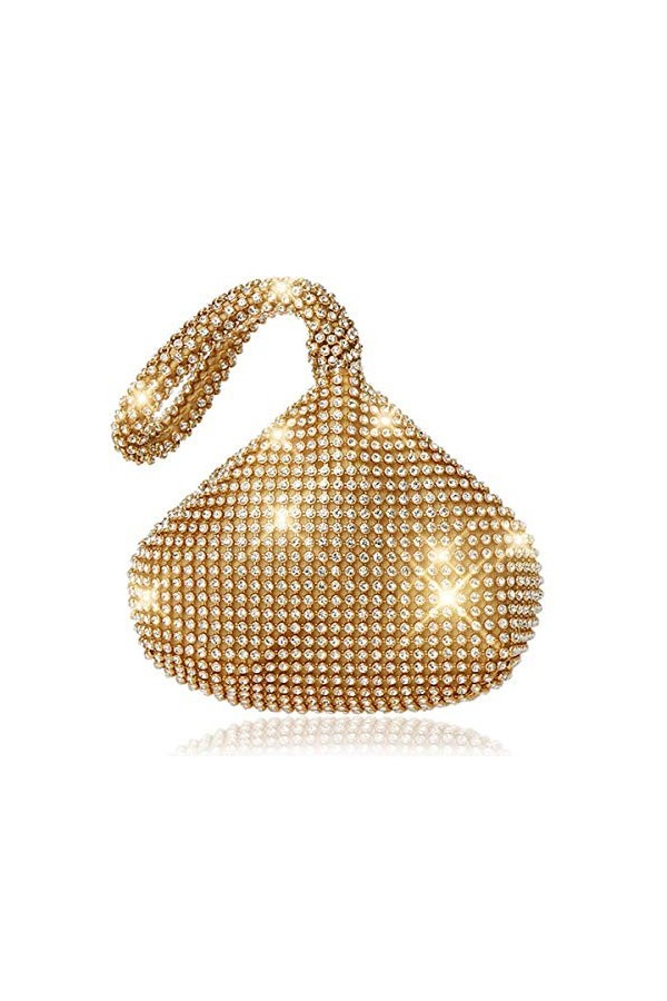 Mingfuxin Pochette de soirée pour femme avec strass étincelants - Sac à main pour fête, mariage, dîner - Pour filles - Access