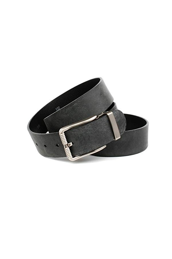 Anthoni Crown Ledergürtel Ceinture, Schwarz, 80 Femme