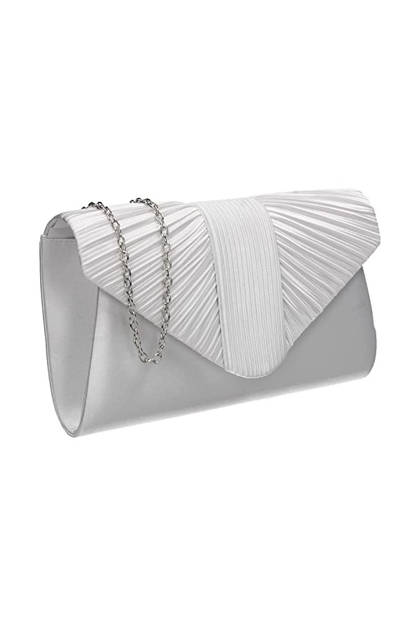 SwankySwans Sophie Pochette en satin pour femme, Vert, One Size