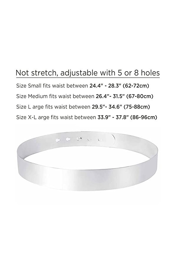 BABEYOND Ceinture de Robe en Métal Ceinture de Robe Mariée Courroie Métal Ceinture Mince Ceinture Élégant pour Robe Décoratio