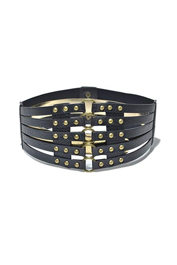 Black Sugar Serre Taille Ceinture Femme Fille Large Punk Rock Gothique Noir Marron Steampunk Pink Victorien Médiéval Bronze A