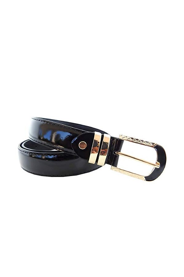 Inception Pro Infinite Ceinture femme - noir - éco-cuir - boucle dorée - lt - 108