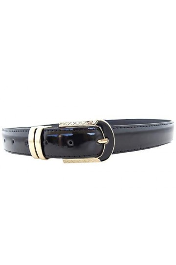 Inception Pro Infinite Ceinture femme - noir - éco-cuir - boucle dorée - lt - 108