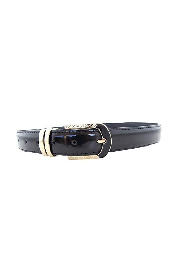 Inception Pro Infinite Ceinture femme - noir - éco-cuir - boucle dorée - lt - 108