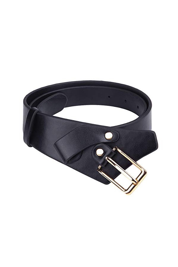 KYEYGWO Ceinture réglable en cuir synthétique avec boucle ardillon, ceinture pour femme, ceinture étroite pour jeans, pantalo