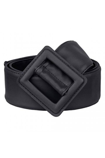 KYEYGWO Ceinture en cuir réglable pour femme - Noir - Taille unique