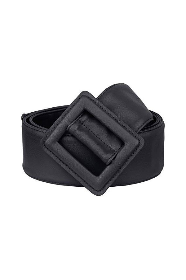 KYEYGWO Ceinture en cuir réglable pour femme - Noir - Taille unique