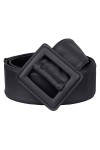 KYEYGWO Ceinture en cuir réglable pour femme - Noir - Taille unique