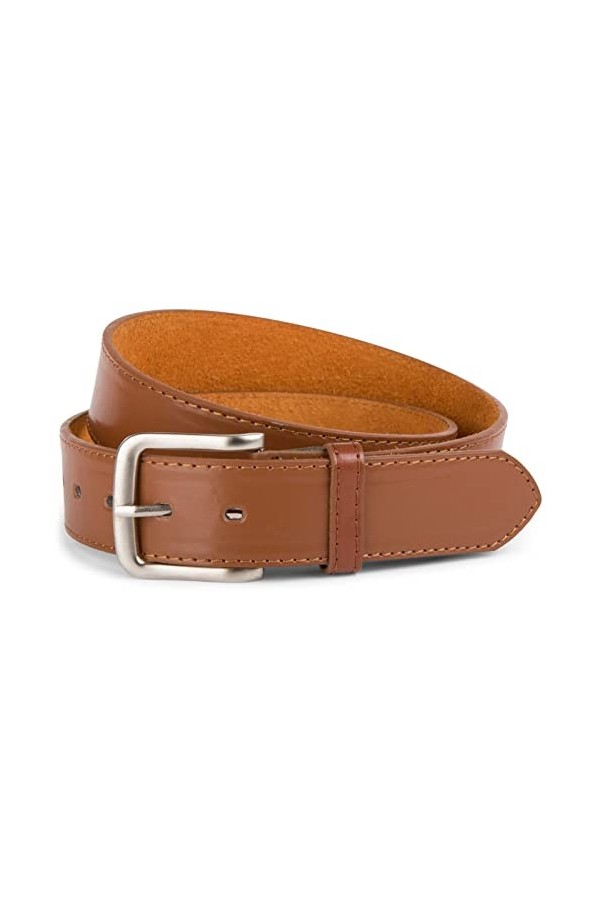 styleBREAKER 03010035 Ceinture en cuir large - Marron - 90 cm