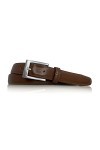 almela Ceinture femme étroite | 2,5cm de large - 25mm | Cuir Véritable | Ceinture fine | Boucle en argent satiné | Womens th