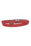 Ceinture de robe Beltiscool pour femme, 1,5&nbsp;cm, à paillettes - Rouge - L/XL - 40