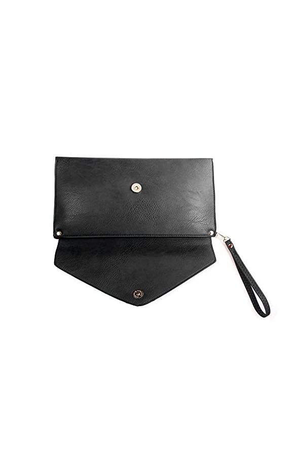 AOSSTA Pochette pour femme - Grande enveloppe - Pour femme - Sac à bandoulière pour mariage, fête, soirée, gris clair
