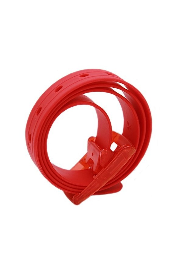 MEISHINE® 115 x 3,5 cm Ceinture unisexe en silicone - Parfait pour homme et femme, Lot de 2, Taille Unique