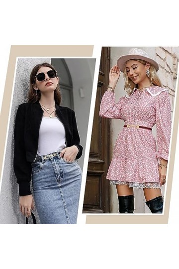 XZQTIVE Ceinture en cuir skinny pour femme - Réglable - Taille fine - Ceinture tendance pour robe, 3-noir+rouge, Passend für 