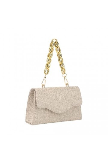 Jywmsc Sacs à main de Soirée pour Femmes Pochette étincelante avec Chaîne à Grosses Mailles pour Cocktail, Bal de fin dannée