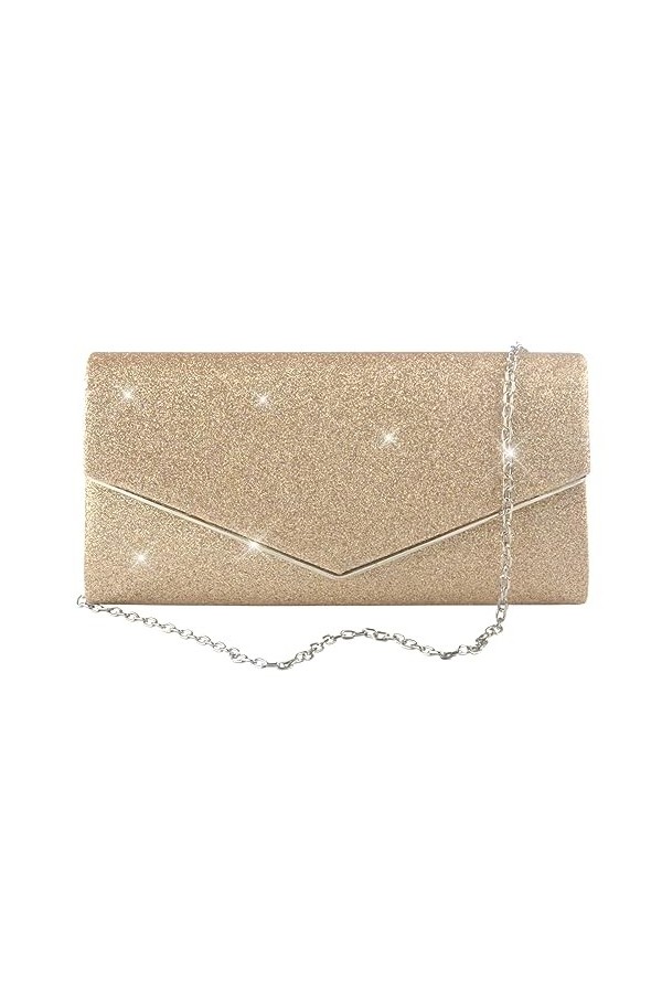 APOMOONS Pochette pour femme - Sac de soirée à paillettes - Élégant - Sac à bandoulière pour mariage, fête, banquet, vacances