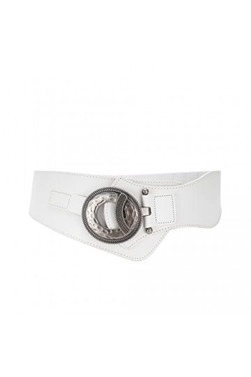 SYMOL Ceinture Femmes Stretch Ceinture Élastique Ceinture Taille Ceinture Femmes Large 7,5 CM Ceinture En Cuir Grande Taille 