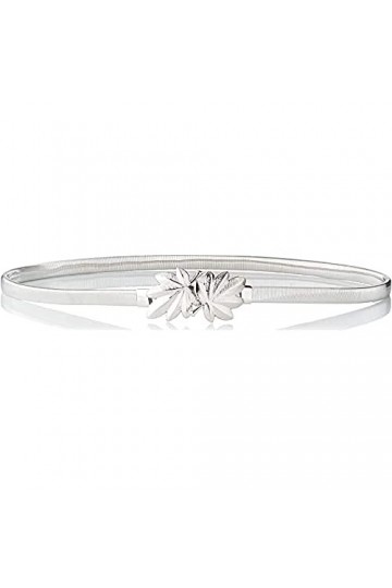 Naf Naf Femme Smety Ceinture, Silver, Taille unique EU