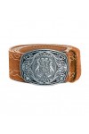Ceinture traditionnelle "Bergtrift" avec broderies - ceinture en cuir véritable Original Schöneberger Trachten Lederhosen cei