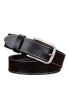 SpaRcz Femme 2.8 cm Cuir Cuir Ceinture classique sauvage Ceinture, Noir, 115 cm