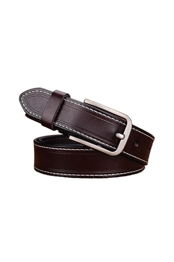 SpaRcz Femme 2.8 cm Cuir Cuir Ceinture classique sauvage Ceinture, Noir, 115 cm