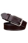 SpaRcz Femme 2.8 cm Cuir Cuir Ceinture classique sauvage Ceinture, Noir, 115 cm