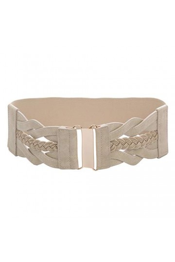 GRACE KARIN Ceinture élastique large pour femme, abricot, 3XL