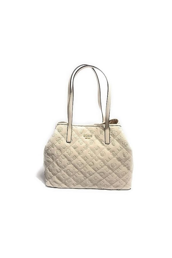 Borsa donna Guess Vikky con pochette in ecopelle grigio stone B24GU139 OB699529 Grande