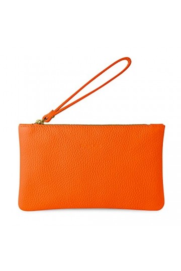 Parubi Pochette à Main Petite pour Femme, Mini Sac à Main en Cuir Souple Véritable Fabriqué en Italie, Pochette avec Cordon e