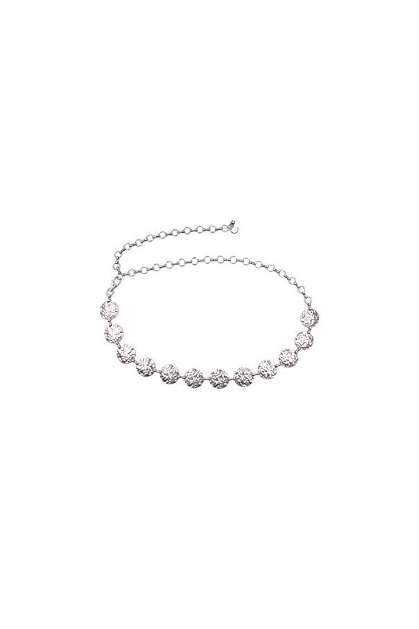 collezione alessandro Kawai Ceinture, Argenté, Taille Unique Femme