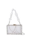 LHHMZ Pochettes de soirée Transparentes en Acrylique pour Femmes Sacs à bandoulière Clear Box Sacs à bandoulière