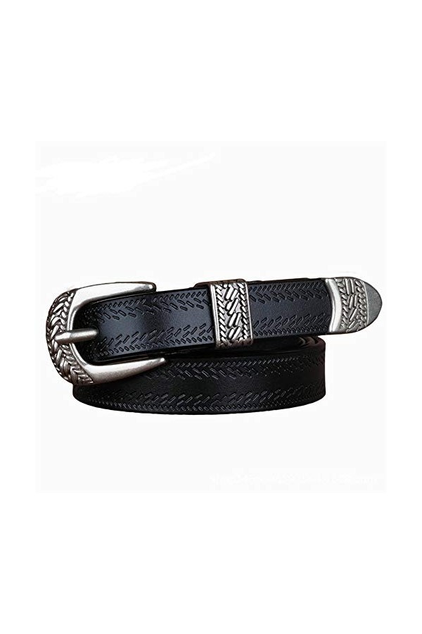 Womens Leather Belt/Womens Belt Boucle de Ceinture de Ceinture de Scratch Resistant Femmes rétro Ceinture décorative Casual