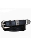 Womens Leather Belt/Womens Belt Boucle de Ceinture de Ceinture de Scratch Resistant Femmes rétro Ceinture décorative Casual
