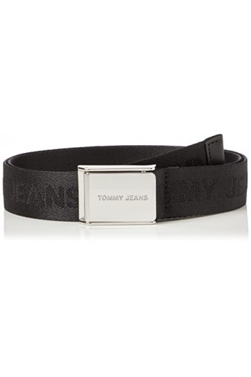 Tommy Jeans TJW Fashion Webbing Belt 3.0 Ceinture, Black, 80 Femme