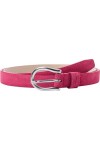 BRAX Ceinture en Cuir brossé pour Femme, Blush, 80 cm