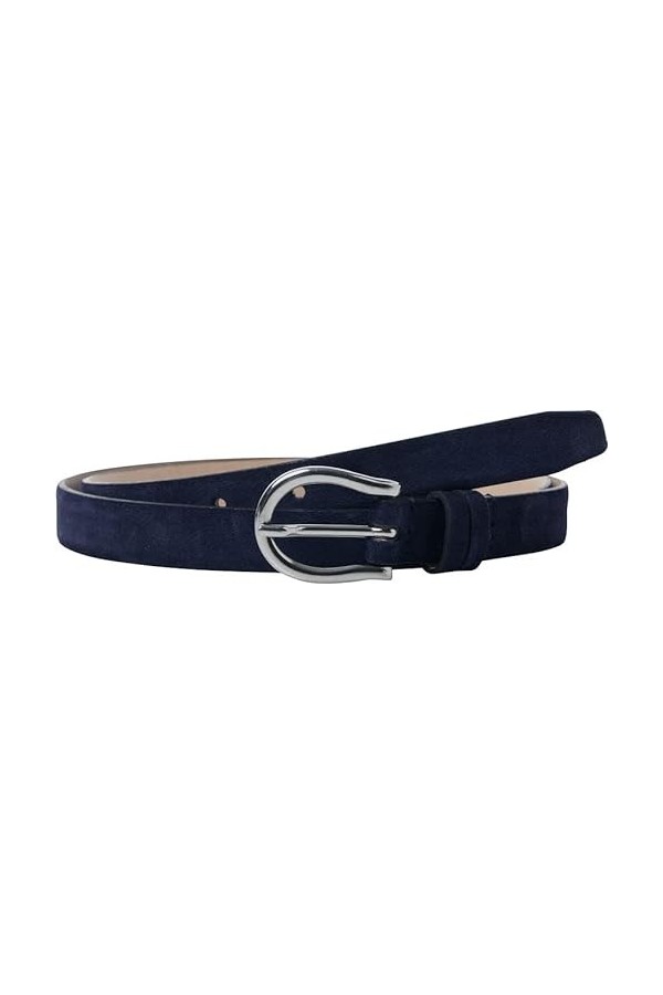BRAX Ceinture en Cuir brossé pour Femme, Blush, 80 cm