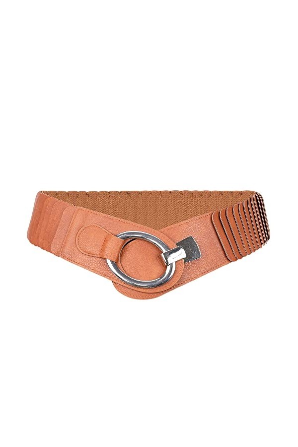 irisaa Ceinture large pour femme XL - Ceinture élastique extra longue à partir de 103 cm - Ceinture élastique avec fermeture 