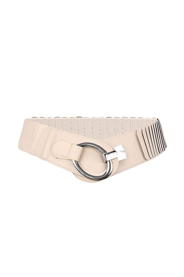 irisaa Ceinture large pour femme XL - Ceinture élastique extra longue à partir de 103 cm - Ceinture élastique avec fermeture 