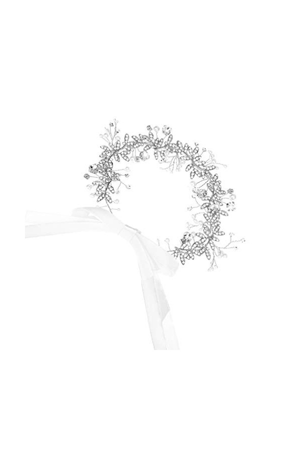 Soimiss Ceinture de mariée avec strass pour demoiselle dhonneur - Beige - Taille Unique