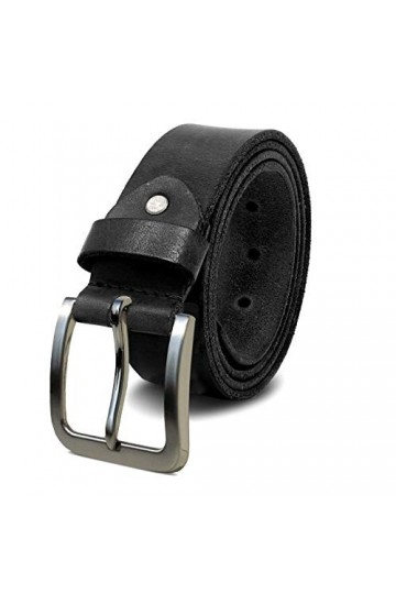 ROYALZ ceinture en cuir pour femmes en cuir de buffle robuste de 4mm, vintage jeans-ceinture avec boucle dépine 38mm, taille