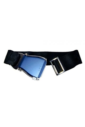Skybelt Ceinture davion en ceinture bleu/noir, Noir , taille unique